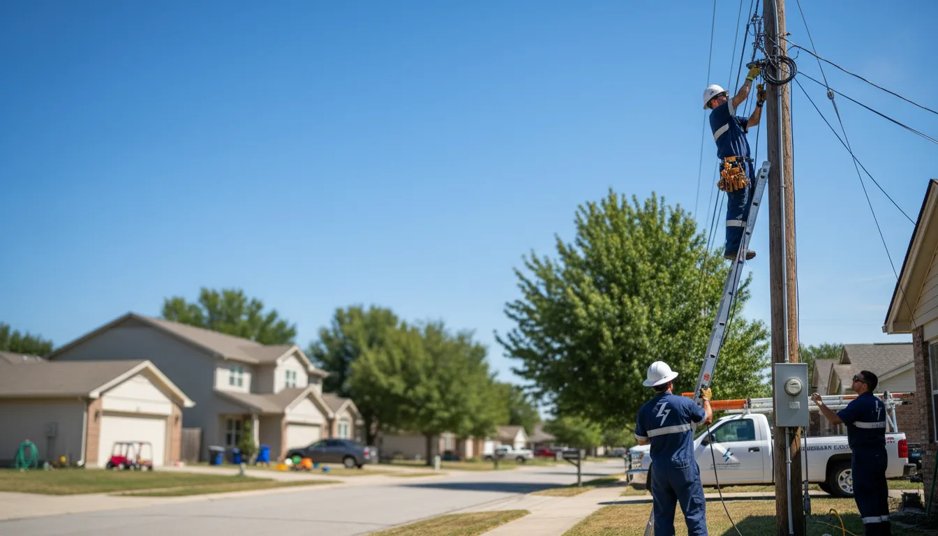 Residential electrician providing installation services in Marion, OH